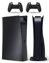 Capa frontal PEYANZ para PS5 edição com disco, preta, em ABS Capa frontal PEYANZ para PS5 edição com disco, preta, em ABS