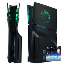 Capa Frontal PS5 Slim Dobewingdelou RGB Light Preta Capa Frontal PS5 Slim Dobewingdelou RGB Light Preta