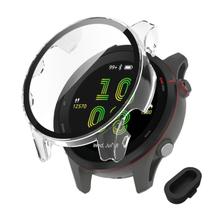 Capa full case com película + plug compatível com Garmin Forerunner 255 ou 255 Music Capa full case com película + plug compatível com Garmin Forerunner 255 ou 255 Music