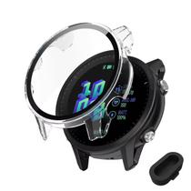 Capa full case com película + Plug compatível com Garmin Forerunner 955 ou 955 Solar