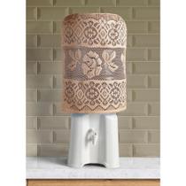 Capa Galão de Água Até 20L Renda Bege Valencia Desert