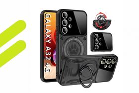 Capa Galaxy A32 4g Armor Magnética com Suporte 360 e Proteção de Câmera Capinha Antichoque