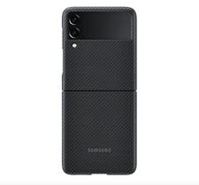 Capa Galaxy Z Flip 3 protetora e leve Aramid preta - Samsung Capa Galaxy Z Flip 3 protetora e leve Aramid preta - Samsung