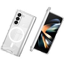 Capa Galaxy Z Fold 5 Capinha Case Compatível Samsung Galaxy Z Fold 5 Clear Case Magnética Carregamento Wireless Proteção