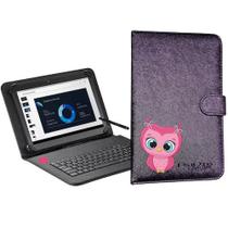 Capa Gato, Unicórnio Coruja com Teclado + Caneta P/ tablet M7 wifi