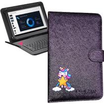 Capa Gato, Unicórnio Coruja com Teclado + Caneta P/ tablet M7 wifi Capa Gato, Unicórnio Coruja com Teclado + Caneta P/ tablet M7 wifi