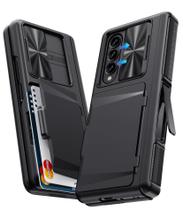 Capa GBEE para Samsung Galaxy Z Fold 4 com Porta-Cartões, Suporte e Protetor de Dobradiça