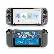 Capa GeekShare para Switch 2 Slim com absorção de impacto e tema tubarão Capa GeekShare para Switch 2 Slim com absorção de impacto e tema tubarão