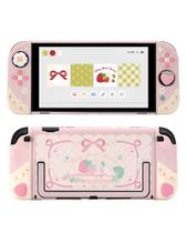Capa GeekShare Switch 2 Morangos com Creme em Silicone Macio