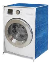 Capa Gg Zig Zag Jeans Com Visor P/ Máquina De Lavar Roupas