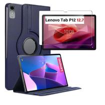 Capa Giratória 360 para Tablet Lenovo P12 12,7' Proteção Completa e Praticidade + Película