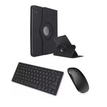 Capa Giratória 360 Protetora + Teclado e Mouse Bluetooth Compatível Para IPad Air 6 13 Polegadas