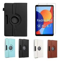Capa Giratória 360º Compatível Com Tablet Redmi Pad Se Tela 8.7 Polegadas + Pelicula de Vidro Capa Giratória 360º Compatível Com Tablet Redmi Pad Se Tela 8.7 Polegadas + Pelicula de Vidro
