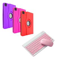 Capa Giratória 360º Para iPad 11 Pro 2024 + Teclado + Mouse Cor Sortido Feminino Capa Giratória 360º Para iPad 11 Pro 2024 + Teclado + Mouse Cor Sortido Feminino