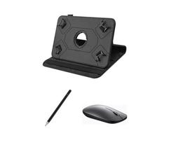Capa Giratória + Caneta Touch + Mouse Bluetooth Para Tablet Vaio