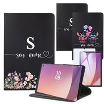 Capa Giratória com Suporte Para Tablet Lenovo Tab M9 Personalizada Com Nome + Película