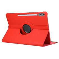 Capa Giratoria Compatível Com Samsung Tablet Galaxy Tab A11 A11+ Plus Capinha Carteira lisa Cor:vermelhoTamanho:S10 Lit