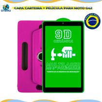 Capa Giratória E Película de Cerâmica para Tablet Multilaser M9 Capa Giratória E Película de Cerâmica para Tablet Multilaser M9