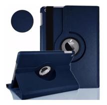 Capa Giratória Ipad MIni 1 2 3 Azul marinho + Caneta touch