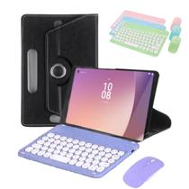 Capa Giratória P/ Tablet Lenovo Tab M9 + Película + Teclado Com Mouse