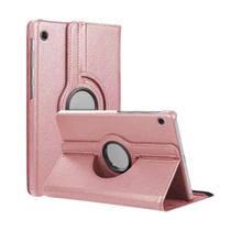 Capa Giratória Para Galaxy Tab A9+ Plus Rose Gold X215 X210 X216 Rosa