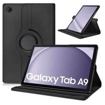 Capa Giratória Para Galaxy Tab A9 X110 / X115 / X117 - 8.7 Cor Preto