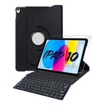 Capa Giratoria Para iPad 10 Geração Pelicula + Teclado Capa Giratoria Para iPad 10 Geração Pelicula + Teclado