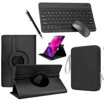 Capa Giratória Para Redmi Pad 2 11 Pol. + Pasta Organizadora + Teclado e Mouse Bluetooth + Caneta