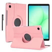 Capa giratoria para Samsung A11 8,7” Sm-x133 + caneta touch Cor escolhida:Rosa