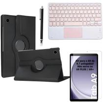 Capa Giratória Para Samsung Galaxy A9 8.7 Teclado Touch + Caneta + Pelicula