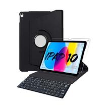 Capa Giratoria Para tablet 10 Geração Pelicula + Teclado