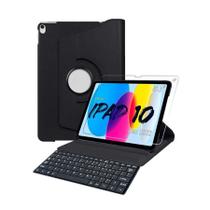 Capa Giratoria Para tablet 10 Geração Pelicula + Teclado