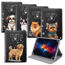 Capa Giratória Para Tablet de 10 Polegadas Tab S6 Lite Personalizada Cachorros Animais