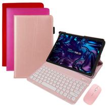 Capa Giratória para Tablet de 10 Polegadas + Teclado e Mouse Bluetooth