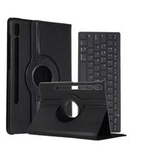 Capa giratória para tablet Galaxy S7 FE + Teclado bluetooth