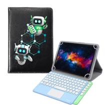 Capa Giratória Para Tablet Moto Tab G70 Estampada + Teclado Touchpad Capa Giratória Para Tablet Moto Tab G70 Estampada + Teclado Touchpad