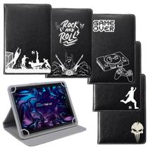 Capa Giratória Para Tablet Positivo Vision Tab 10 M10 Polegadas Estampada Futebol Rock