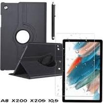 Capa Giratória para Tablet Samsung Galaxy Tab A8 X200/X205 10.5 + Película + Caneta Touch azul Capa Giratória para Tablet Samsung Galaxy Tab A8 X200/X205 10.5 + Película + Caneta Touch azul