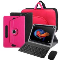 Capa Giratória para Tablet TCL TAB 10 Gen 2 com Teclado e Mouse + Luva de Proteção