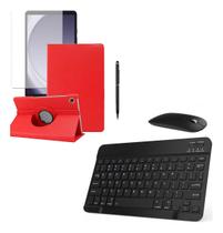 Capa Giratória + Pel + Caneta + Teclado E Mouse Para A9 Plus