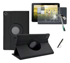 Capa Giratória + Película +caneta Para Tab Acer Iconica A200 Cor Preto Capa Giratória + Película +caneta Para Tab Acer Iconica A200 Cor Preto