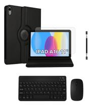 Capa Giratória+ Película+ Caneta+ Teclado Mouse iPad 11 A16
