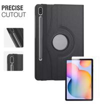 Capa Giratória + Pelicula de Vidro P/ Tablet Samsung Tab S7 Fe 12,4 Polegadas