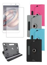 Capa Giratória + Película Para Galaxy Tab A T280 / T285 Cor Roxo