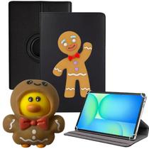 Capa Giratória Premium p/ Tablet S10 Fe S10 Lite 10.9 + Biscoito Antiestresse