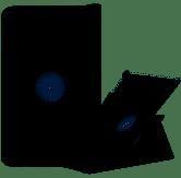 Capa Giratória preta + Película para Galaxy Tab A7 Lite