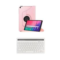 Capa Giratória Protetora + Teclado Bluetooth com Suporte Para Tablet Amazon HD10 2021 Capa Giratória Protetora + Teclado Bluetooth com Suporte Para Tablet Amazon HD10 2021