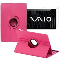 Capa Giratória Rosa +Película Vidro p/ Tablet Vaio Tl10 10.4 Capa Giratória Rosa +Película Vidro p/ Tablet Vaio Tl10 10.4