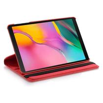 Capa Giratória Rosa Tablet + Película De Vidro