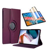 Capa Giratória Roxa + Película De Cerâmica Para Tablet Lenovo M9 Capa Giratória Roxa + Película De Cerâmica Para Tablet Lenovo M9